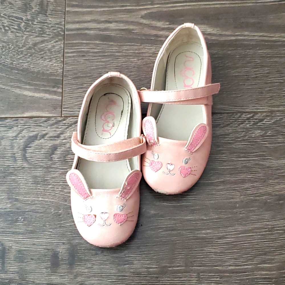 Girls Cute Bunny Flats - Shoes Size 10
